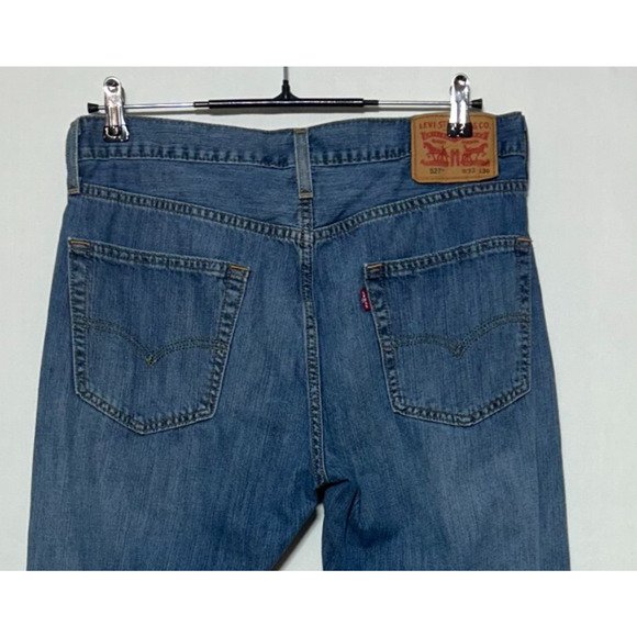 Levis 527 Jeans Mens 33X30 Blue Measures 32X29 Bootcut Medium Wash - Picture 4 of 10